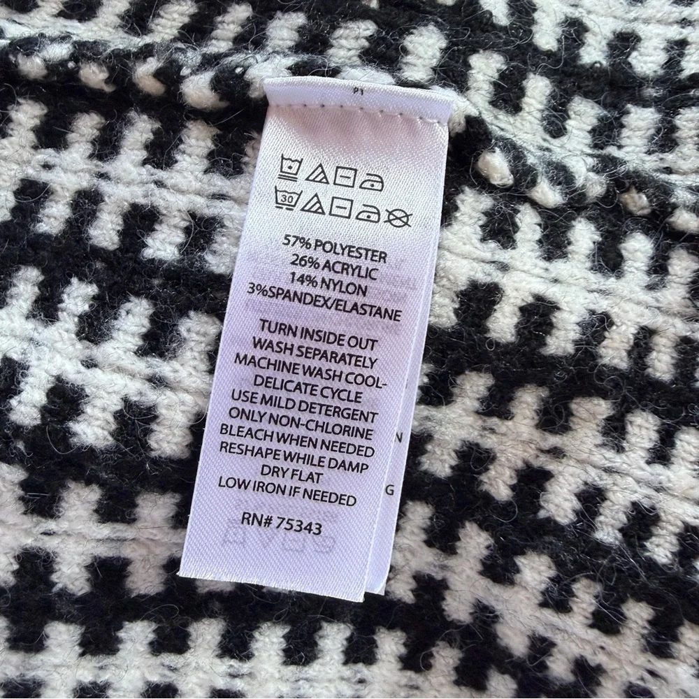 Rachel Zoe Patterned Knit Jacket Blazer Textured